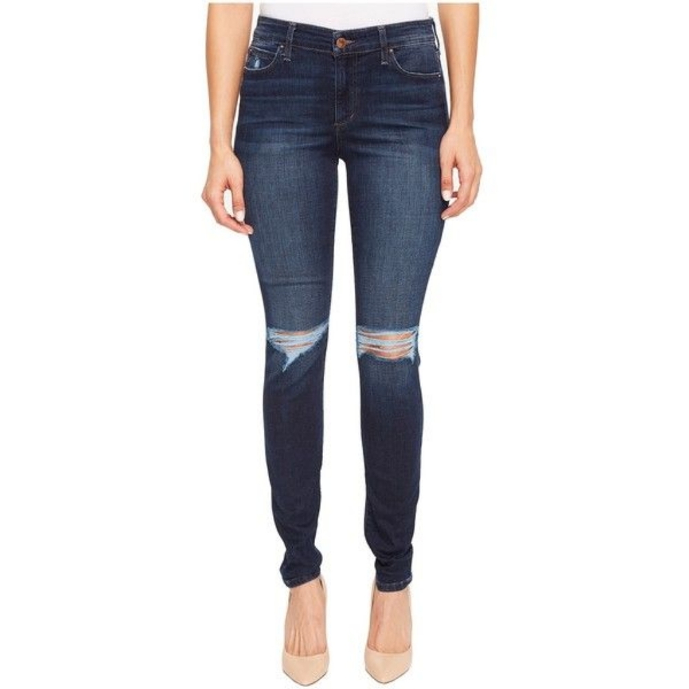 Joe's Skinny Jeans Denim The Icon Flawless Kennide Distressed Boho Blue